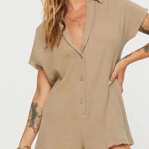 Princess Polly Camel Romper